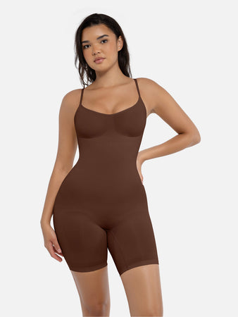 BODY MI-CUISSE MARRON